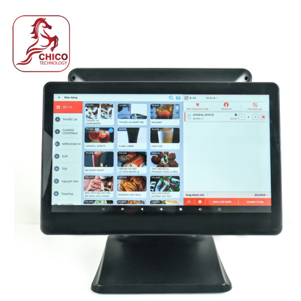 Máy bán hàng Android Gpos QT-64 [2 màn Ram 4gb/ Rom 32gb]