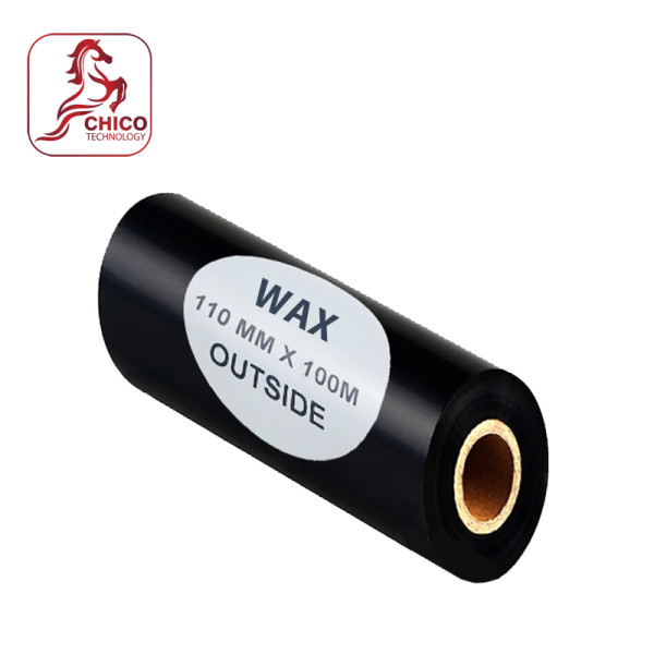 Mực in nhãn mã vạch Wax 110mm x 100m