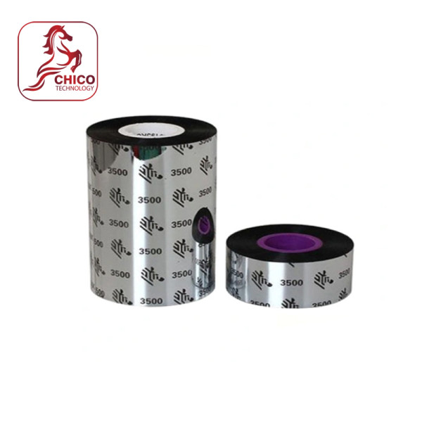 Mực in mã vạch Wax/Resin Zebra A3500 (A3500BK11030) 110x300m