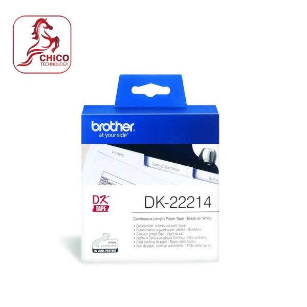 Nhãn giấy liên tục DK-22214 12mmx30m