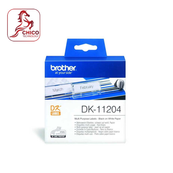 Nhãn giấy bế DK-11204 17mm x 54mm x 400 nhãn