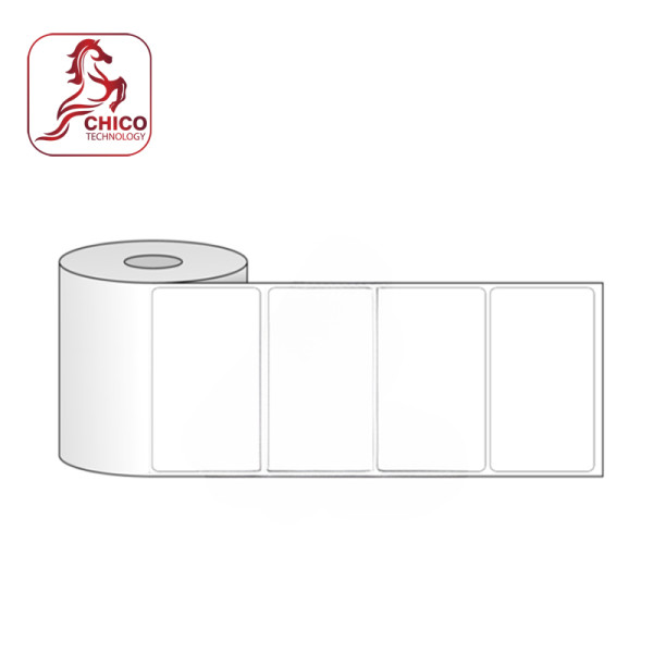 Giấy in mã vạch 1 tem 51x 25x 50M, bo góc