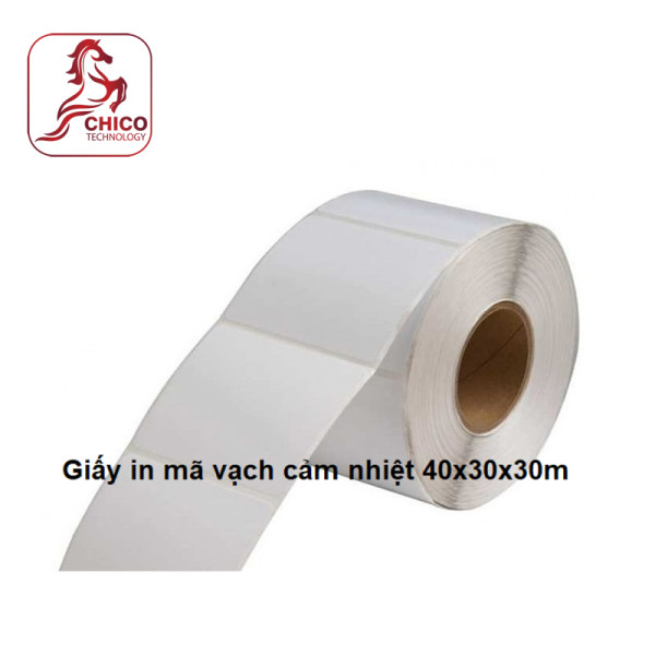 Giấy in mã vạch cảm nhiệt 40x30x30m