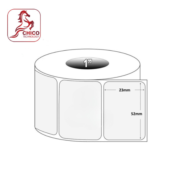Giấy in tem cảm nhiệt 1 tem 52x33x40M