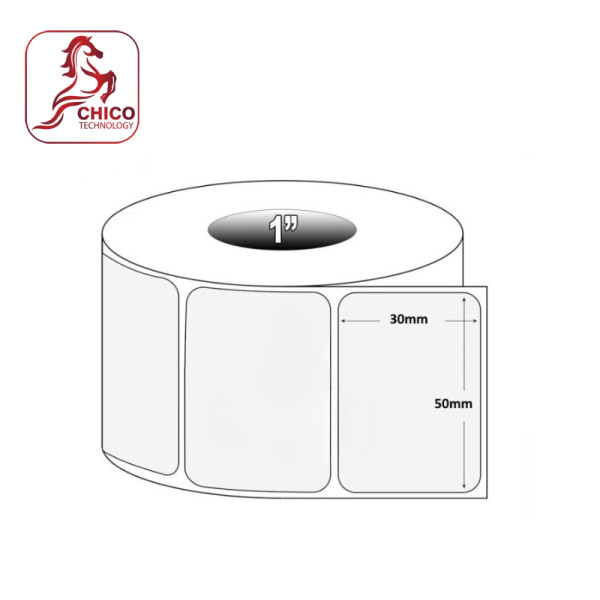 Giấy in nhiệt 1 tem 50x30x40M