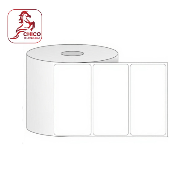 Giấy in mã vạch 1 tem 70x35x50M, bo góc