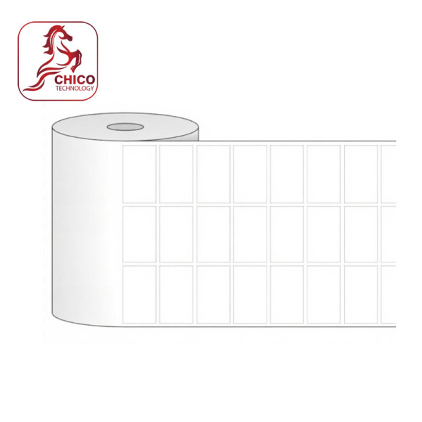 Giấy in mã vạch cảm nhiệt 3 tem vuông 25x10x30