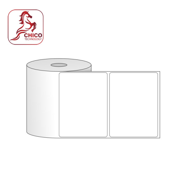 Giấy in mã vạch PVC 1 tem 80x62x50m