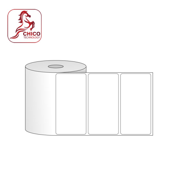 Giấy in mã vạch PVC 1 tem 80x30x50m (bo góc)