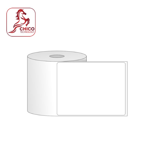 Giấy in mã vạch PVC 1 tem 80x100x50M