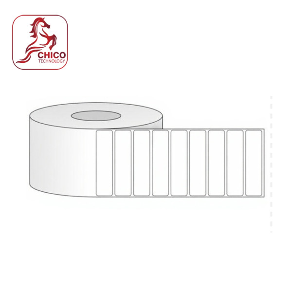Giấy in mã vạch 1 tem 66x26x100M, bo góc