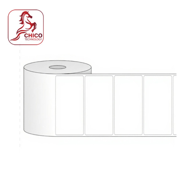 Giấy in mã vạch 1 tem 76x32x50M (Bo góc)