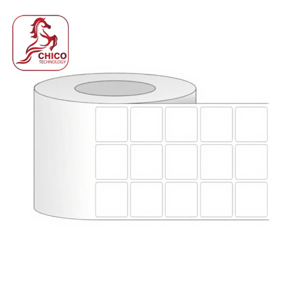 Giấy in mã vạch 3 tem 27x18x50M (Bo góc)