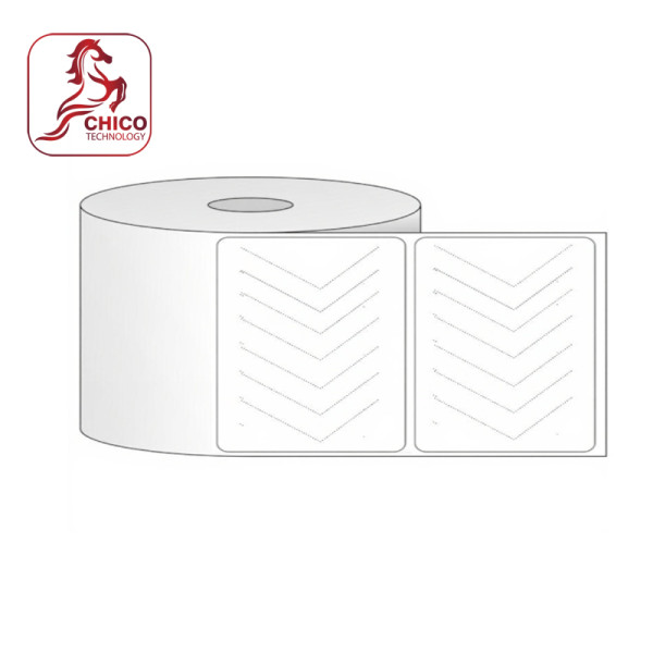 Giấy in mã vạch 1 tem 85x45x50M (bo góc- tem vỡ)