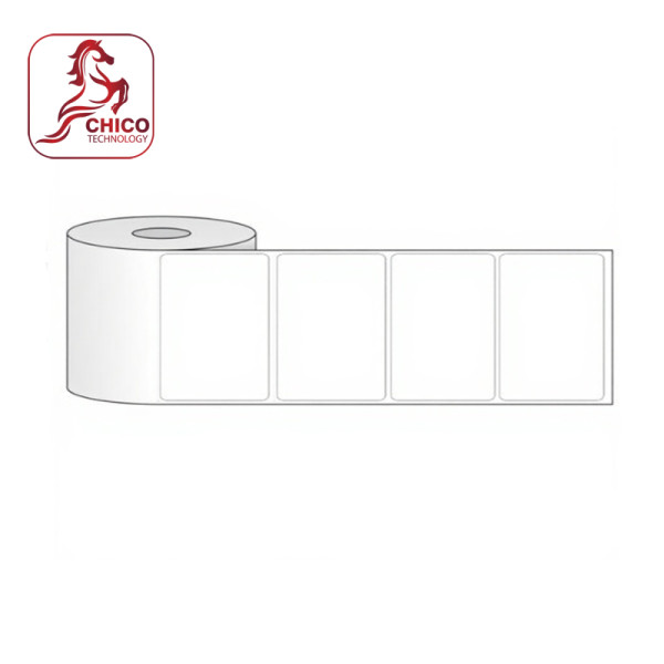 Giấy in mã vạch 1 tem 55x40x50M (bo góc)
