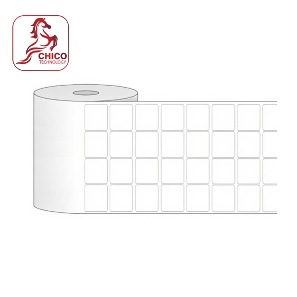 Giấy in mã vạch 4 tem 25x10x50m (bo góc)