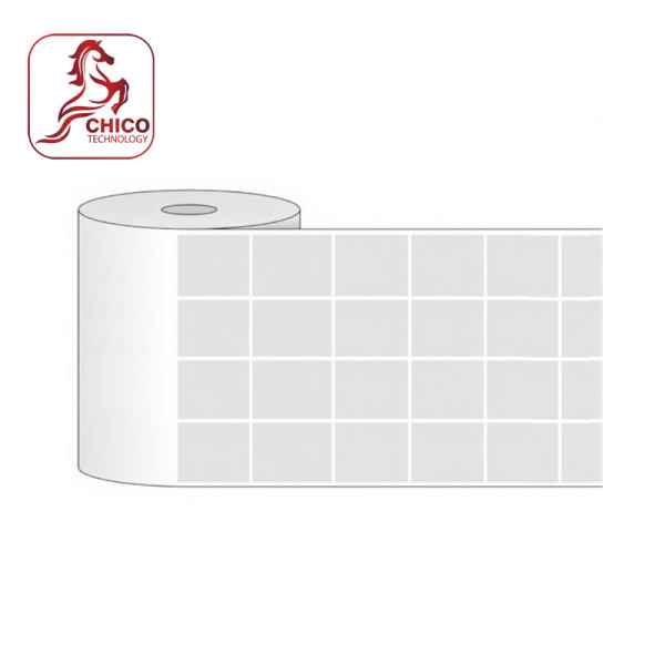 Giấy in mã vạch 4 tem 25x25x50M