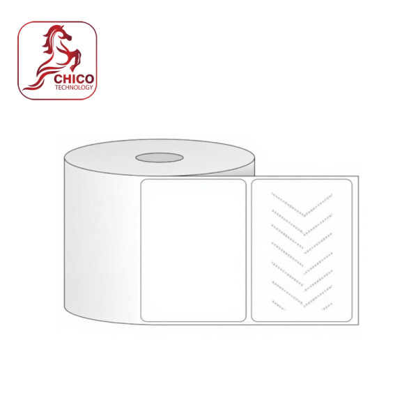 Giấy in mã vạch 1 tem 85x50x50, bo góc (tem vỡ)