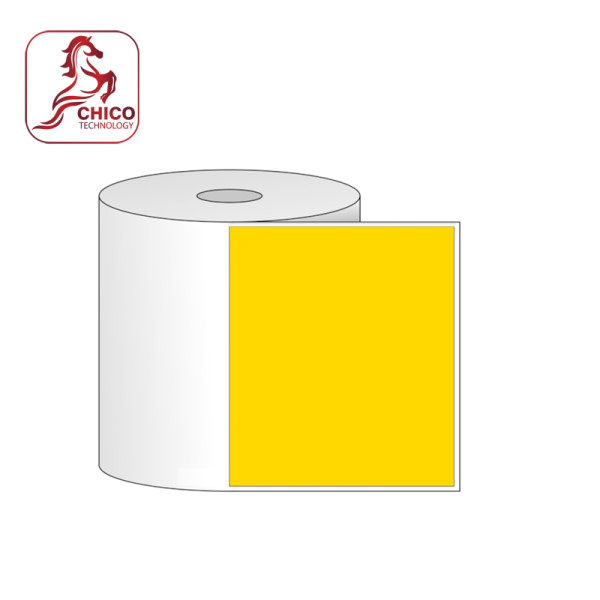 Giấy in mã vạch 1 tem 104x83x50M ( ko bo góc) - loại tem vàng