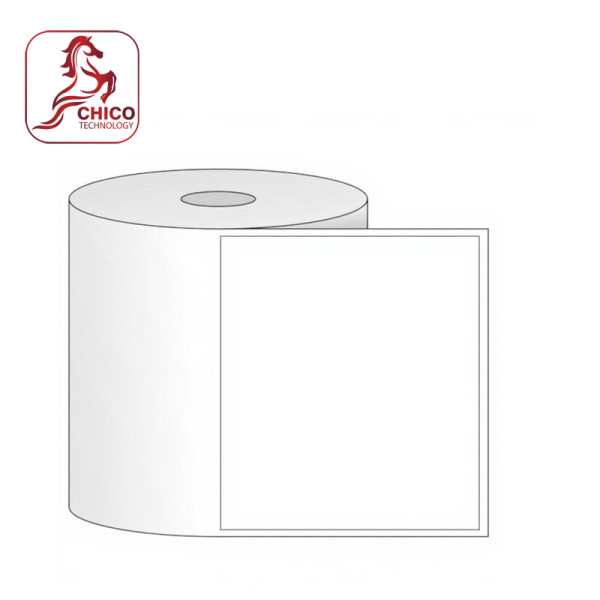 Giấy in mã vạch 1 tem 100x80x50m, vuông