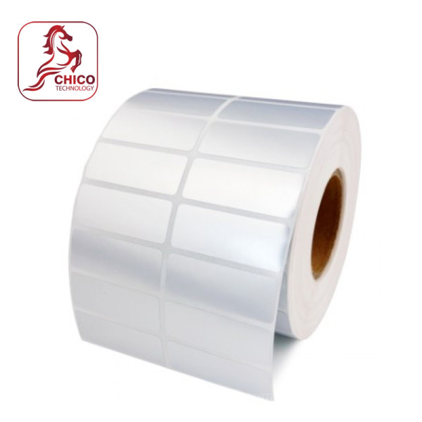 Giấy in mã vạch Xi bạc 2 tem 46x34x50M