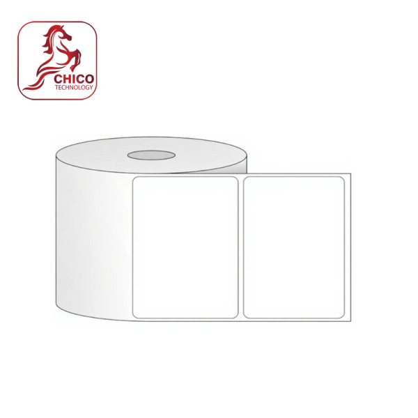 Giấy in mã vạch 1 tem 105x65x50M, bo góc