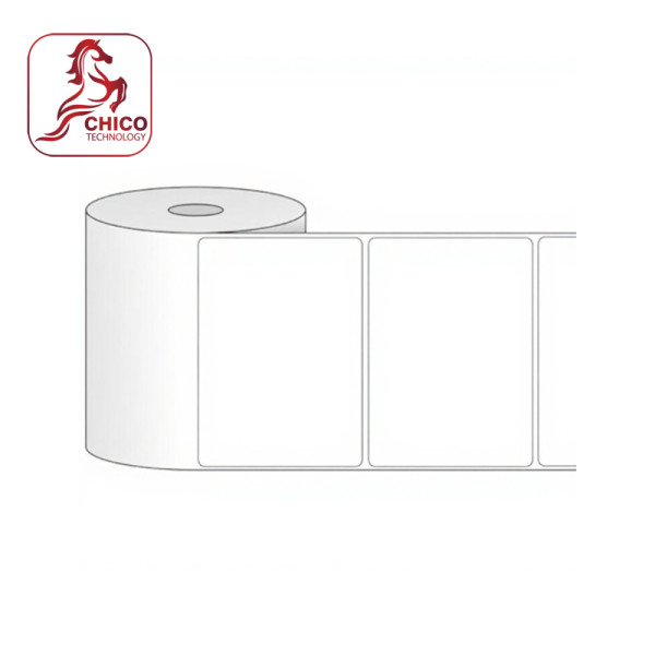Giấy in mã vạch 1 tem 100x40x50M, bo góc
