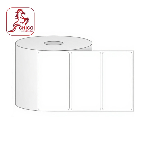 Giấy in mã vạch 1 tem 90x35x50M (bo góc)