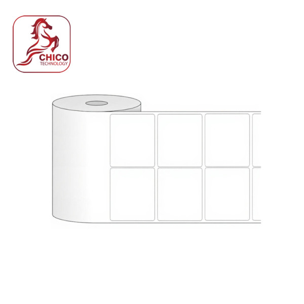 Giấy in mã vạch 2 tem 52x40x50m, bo góc