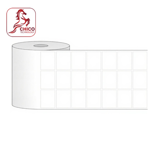 Giấy in mã vạch 3 tem vuông 30x16x50m