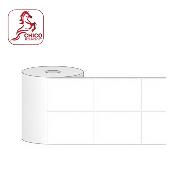 Giấy in mã vạch 2 tem 52.5x70x50m
