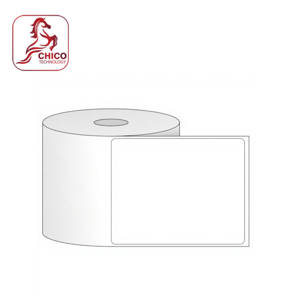 Giấy in mã vạch Xi bạc 1 tem 75x90x50m, bo góc