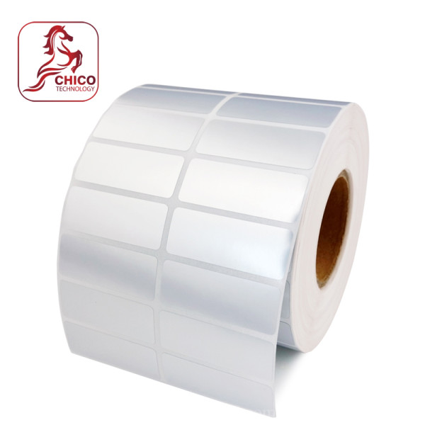 Giấy in mã vạch xi bạc 2 tem 47x27x50M ( bo góc)