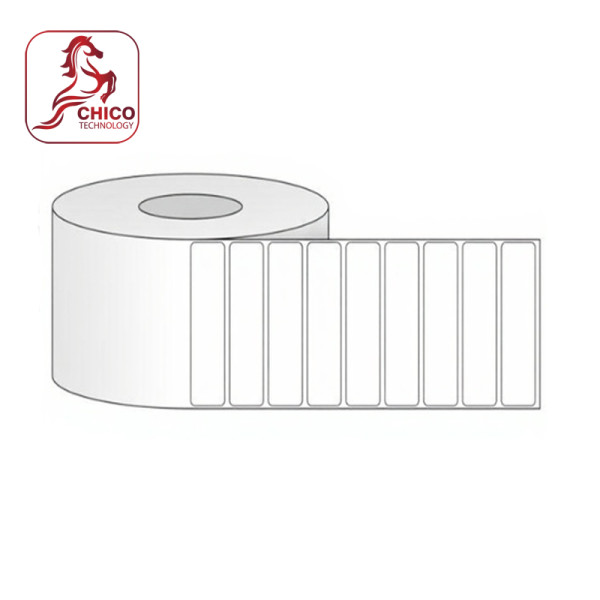 Giấy in mã vạch 1 tem 100x15x50M, bo góc