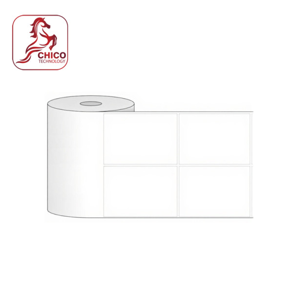 Giấy in mã vạch 2 tem 52.5x60x50M