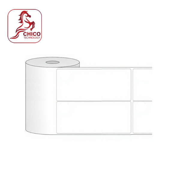 Giấy in mã vạch 2 tem 50x90mm