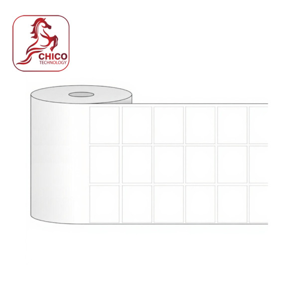 Giấy in mã vạch 3 tem 35x22x50M (Vuông góc)