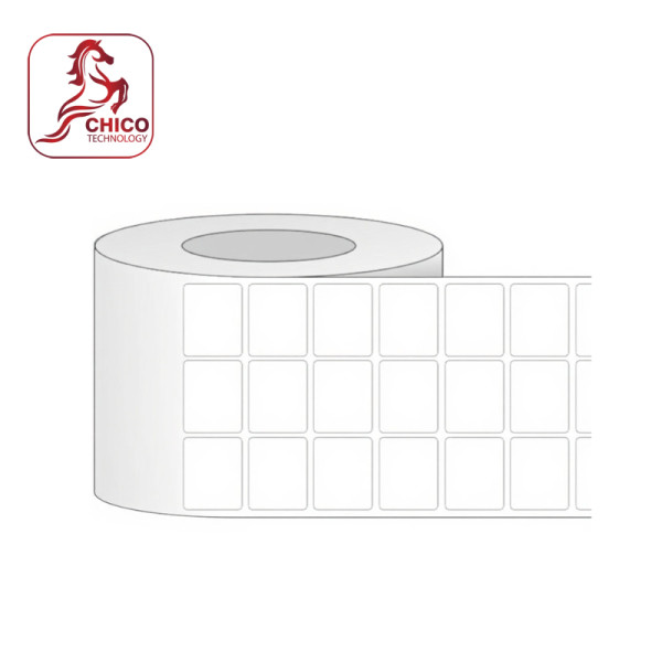 Giấy in mã vạch 3 tem 33x22x100M( bo góc)