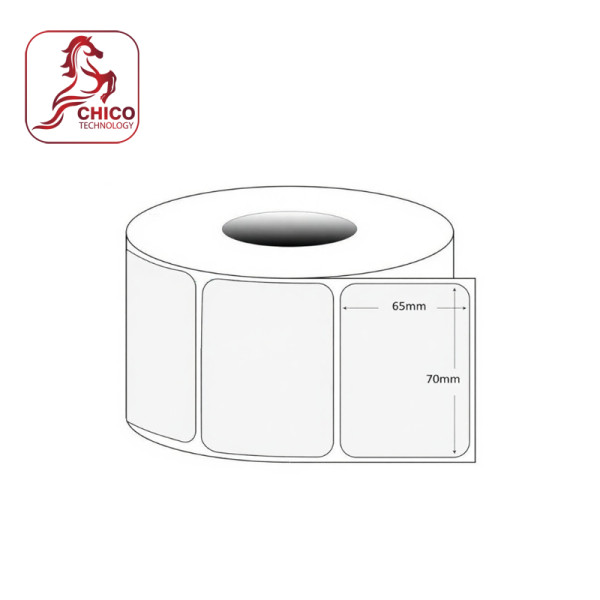 Giấy in mã vạch cảm nhiệt 1 tem 70x65x100m