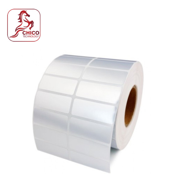 Giấy in mã vạch xi bạc 2 tem 50x30x50M