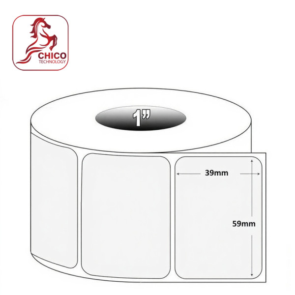 Giấy in tem cân 59x39mm