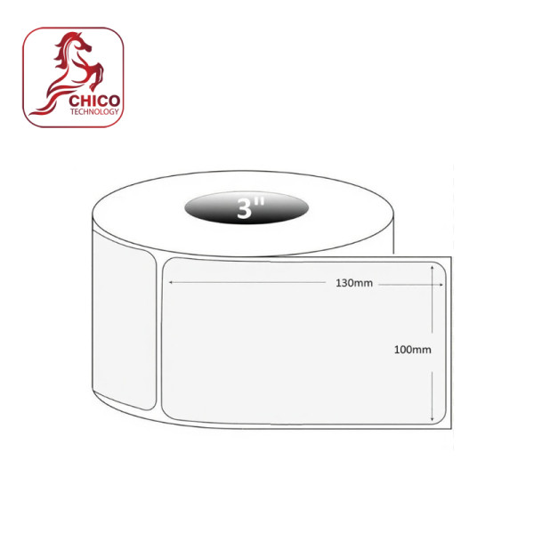 Giấy in mã vạch cảm nhiệt 1 tem 100x130x100m