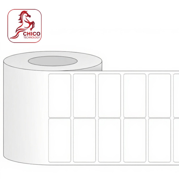Giấy in mã vạch 2 tem 45x20x100M