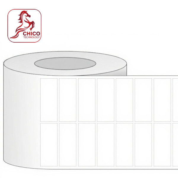 Giấy in mã vạch 2 tem 50x20x100M