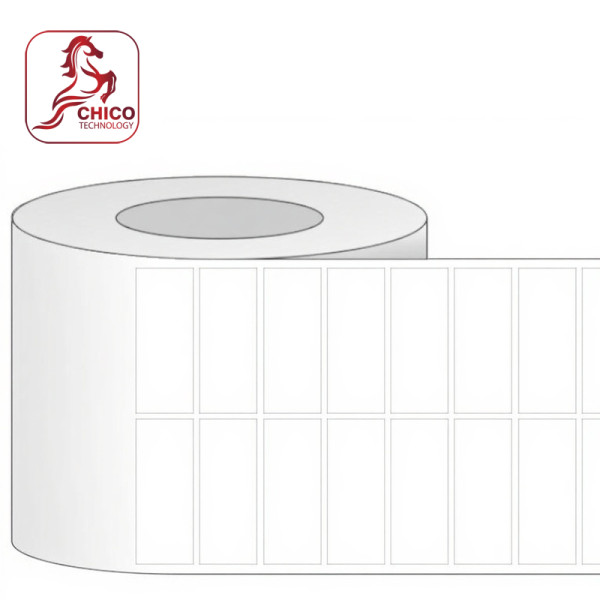 Giấy in mã vạch 2 tem 53x19x100m, vuông