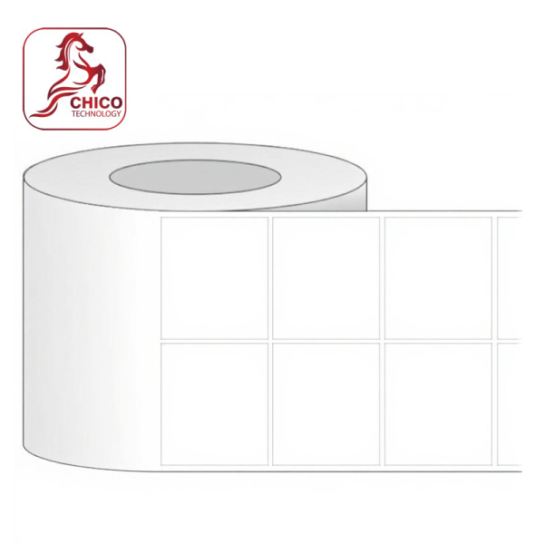Giấy in mã vạch 2 tem 53x53x100m