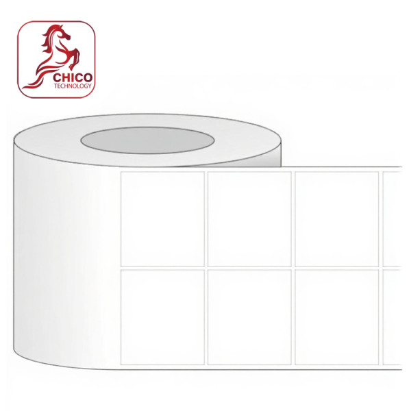 Giấy in mã vạch 2 tem 48x40x100M