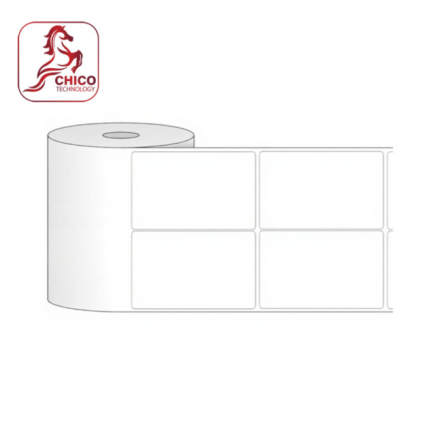 Giấy in mã vạch 2 tem 52x60x50m, bo góc