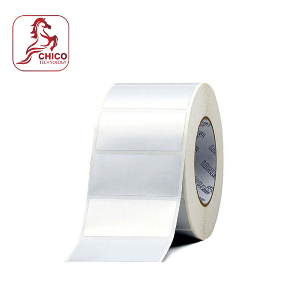 Giấy in mã vạch xi bạc 1 tem 60x30x50M, bo góc
