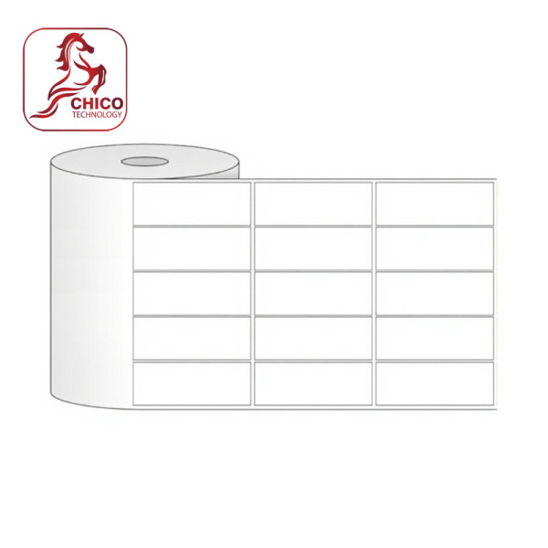 Giấy in mã vạch 5 tem 20x40x50M